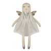 Fairy knuffel Charlotte the Fairy van 30 cm in een witte jurk met glinsterende vleugels