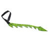 Groene drakenstaart met geschubde foamstaart, stekels, punt en zwarte elastische tailleband met klittenband