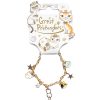 Dierenarmband van Great Pretenders met gouden ketting en bedeltjes van katten, sterren, een uil en een edelsteen.