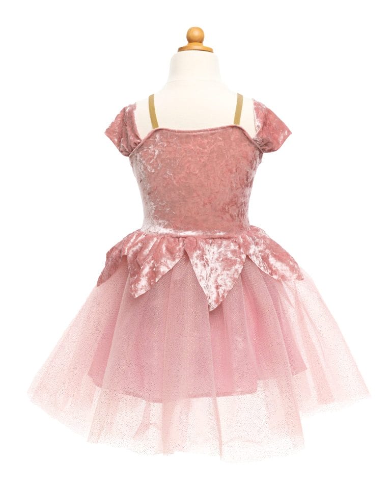Roze Holiday Ballerina jurk van Great Pretenders op een paspop, met fluwelen lijfje en luchtige tule rok
