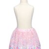 Great Pretenders roze pailletten rok op een paspop, met kleurrijke glanzende pailletten en een elastische tailleband