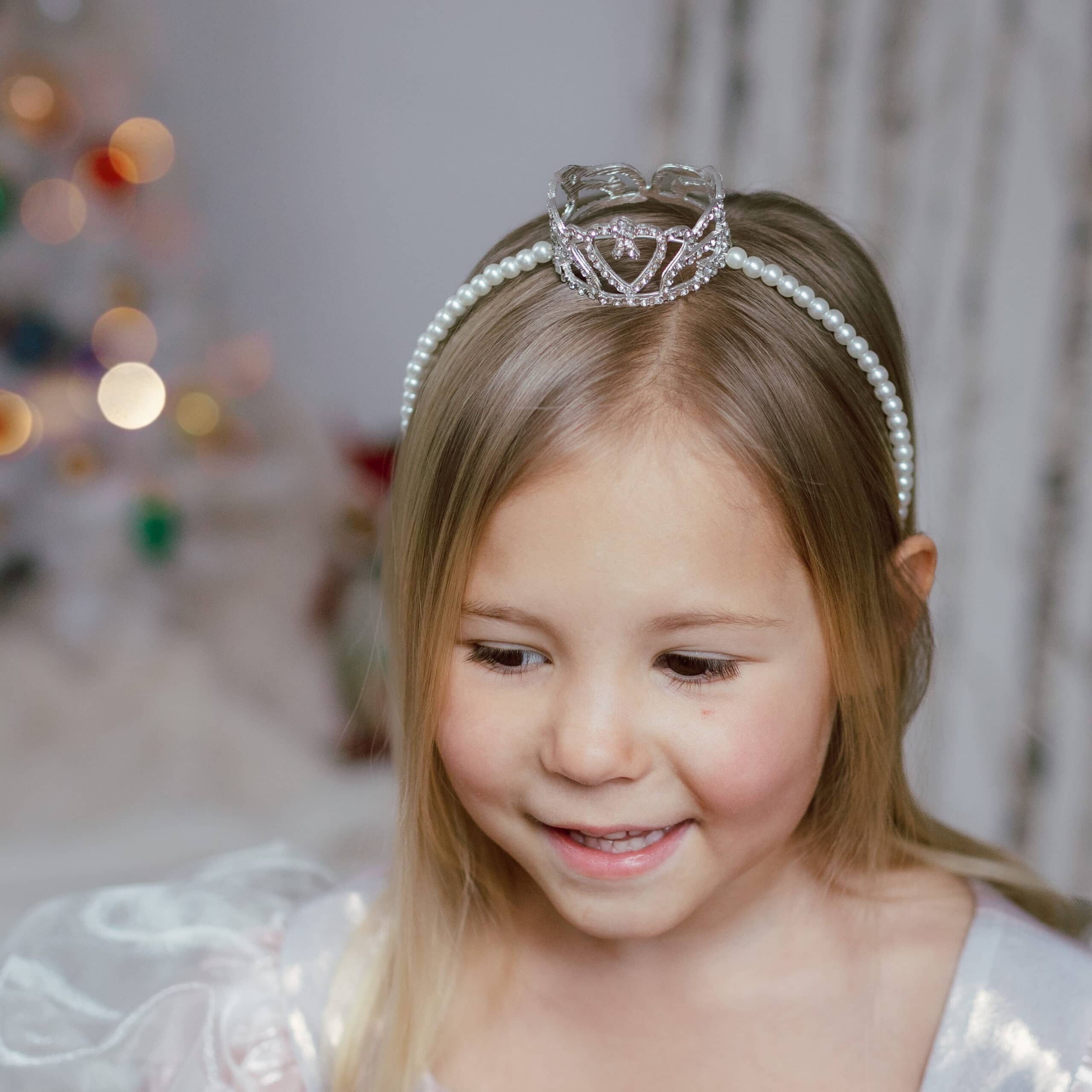 Great Pretenders Tiara met Parels & Hart | Prinsessenkroon