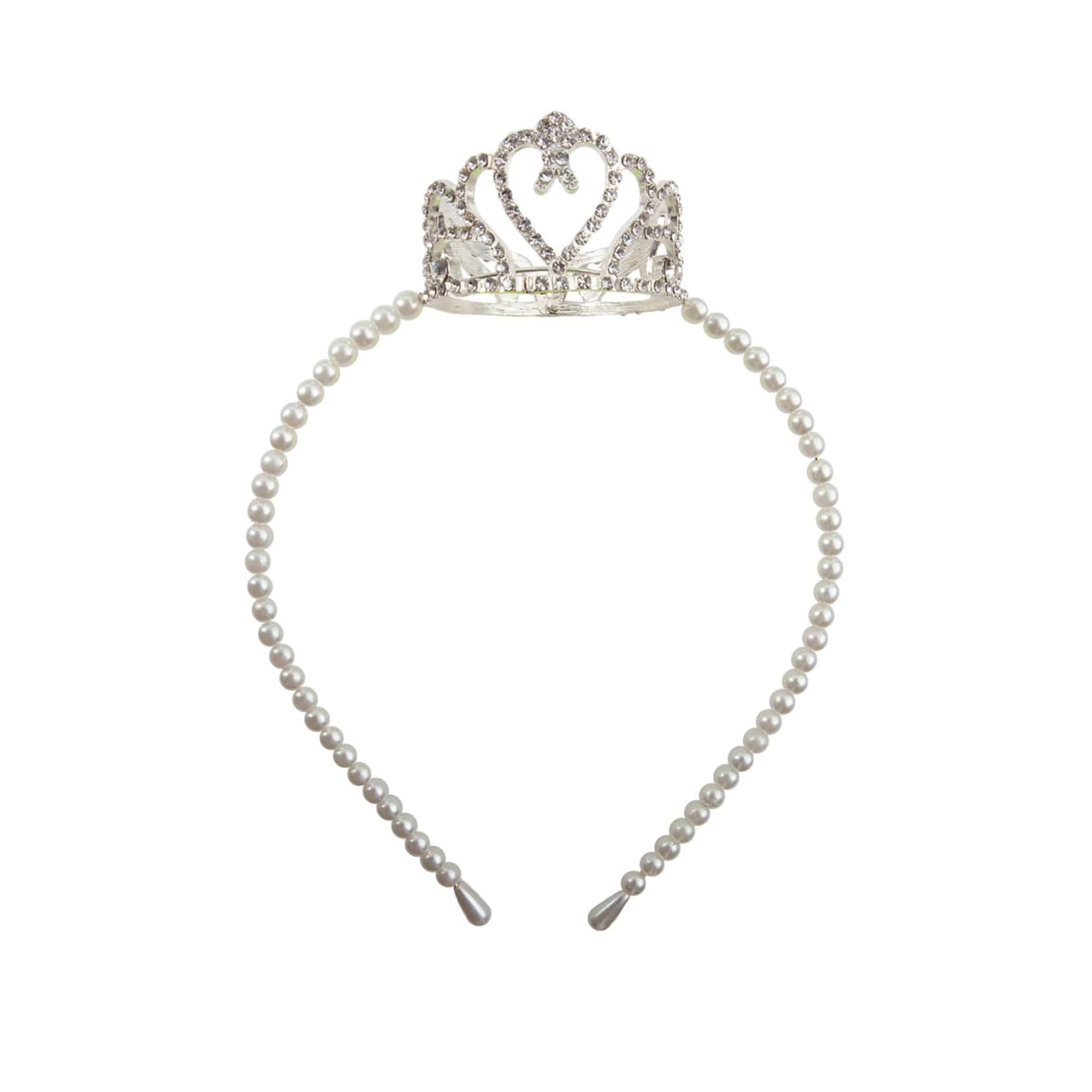 Great Pretenders Tiara met Parels & Hart | Prinsessenkroon