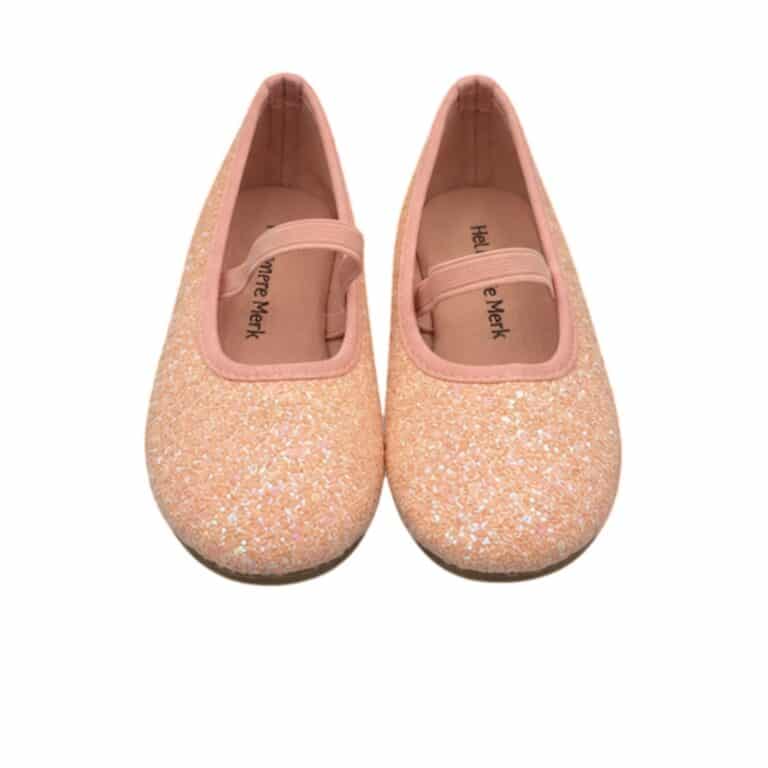 Roze glitter prinsessenschoenen Vivienne voor meisjes van bovenaf